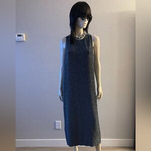 MAEVE Anthropologie M Sleeveless Textured Tank Cross strap Maxi Dress